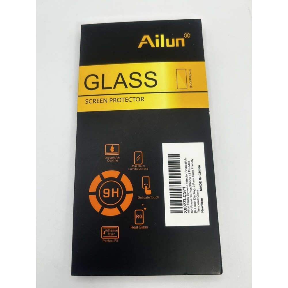 Ailun 3 Pack Tempered Glass Screen Protector iPhone 14 Plus/13 Pro Max 9H